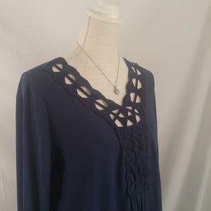 Studio M Navy Blue Tunic - Size (L)